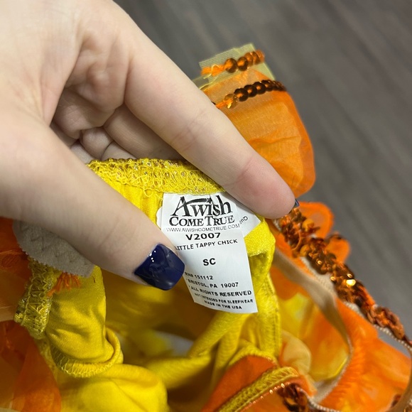 A Wish Come True Yellow Feather Dance Costume - Picture 3 of 3